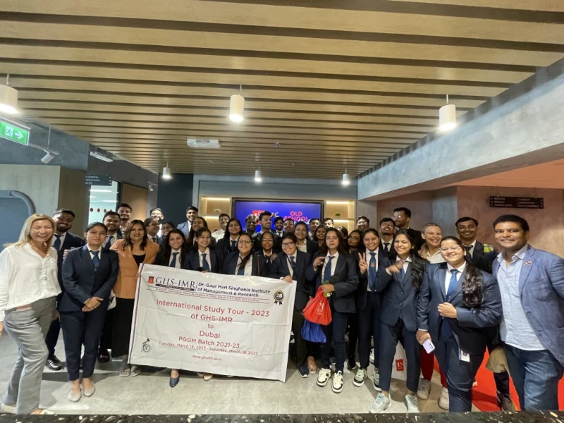 Students from Dr. Gaur Hari Singhania Institute